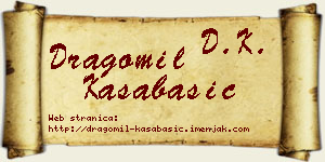 Dragomil Kasabašić vizit kartica